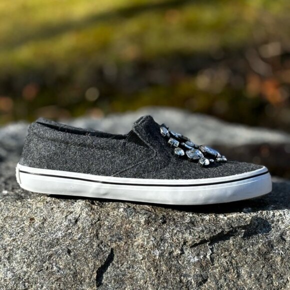 Kate Spade embellished slip on sneakers - Picture 4 of 8